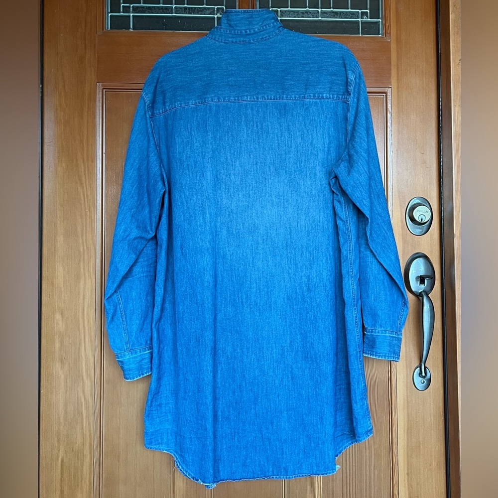 Frank & Eileen “Mary” Denim Shirtdress - Sz L - Picture 2 of 10